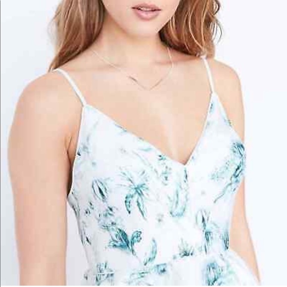 UO  silence  + noise 3D Floral Cocktail Party Fit + Flare Mini Dress - Picture 3 of 15